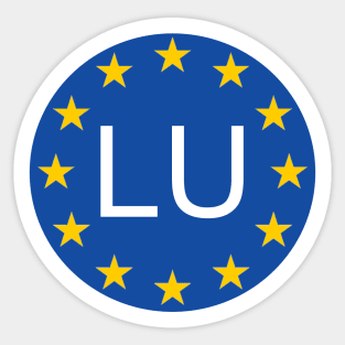 Luxembourg Letzebuerg Sticker